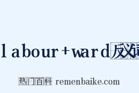 labour+ward反义词是什么意思的图片
